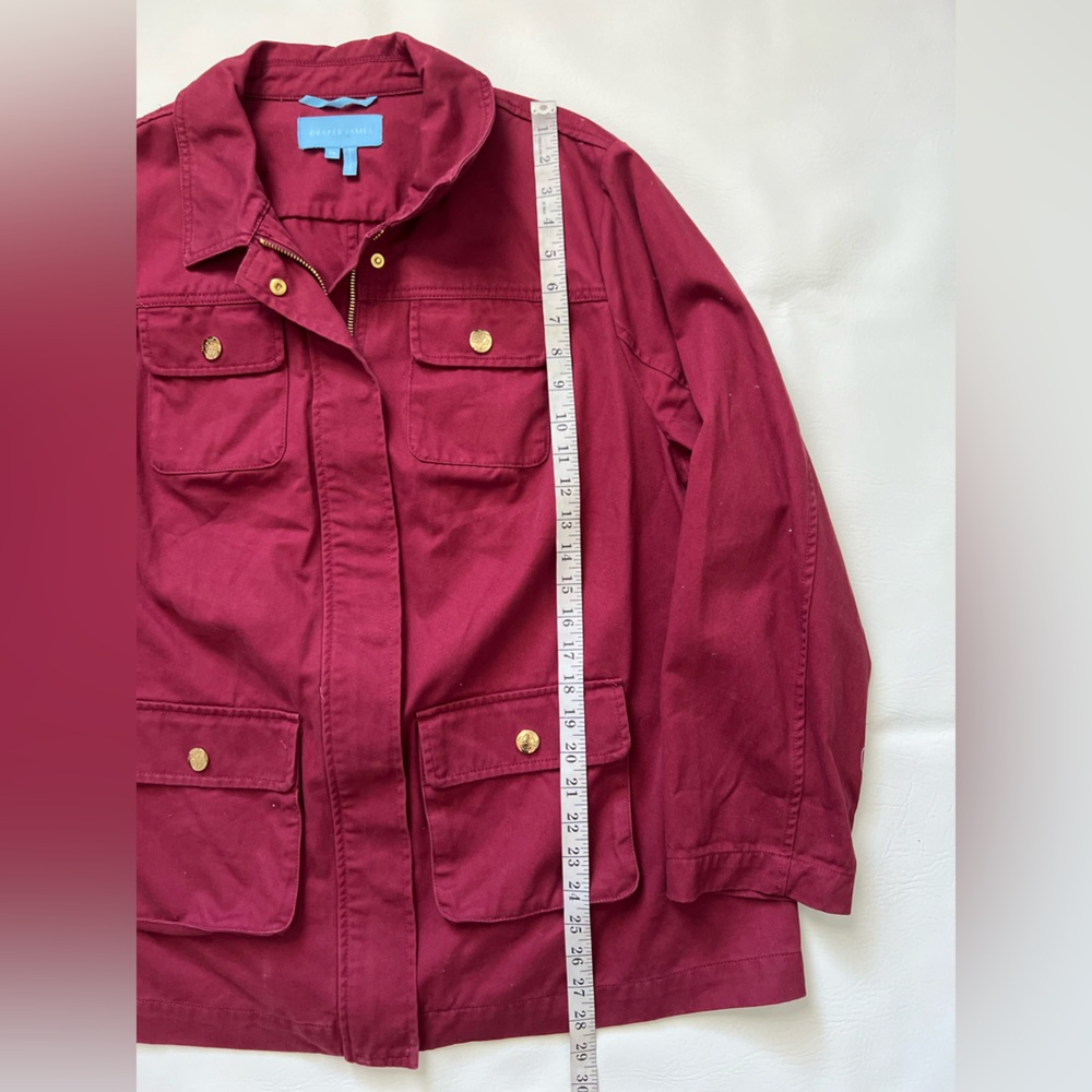 Draper James Maroon Utility Jacket - Picture 9 of 10